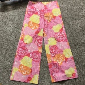 Lilly Pulitzer wide leg floral pants